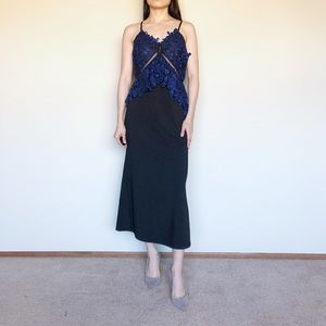 Sequin Lace Maxi Dress sz S